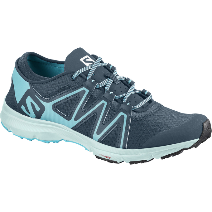 Salomon Singapore Womens Water Shoe - CROSSAMPHIBIAN SWIFT W Light Turquoise/Navy | 17954-JWBT